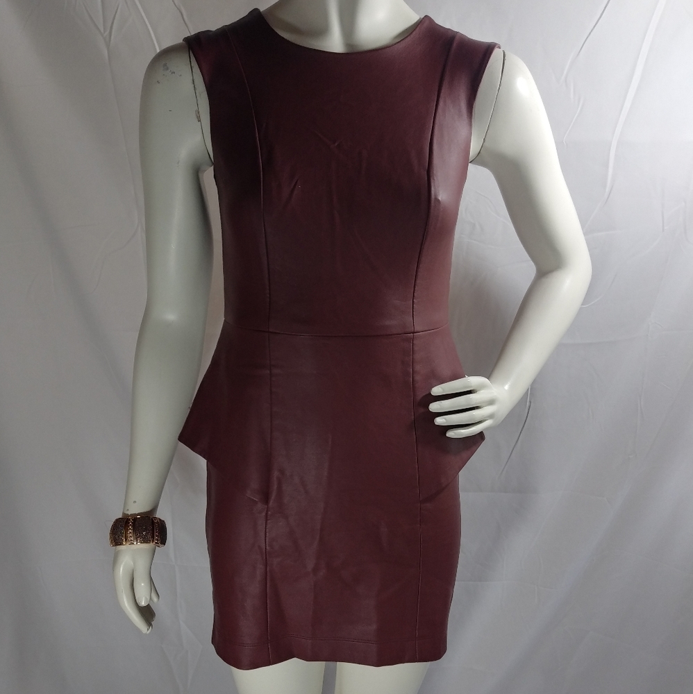 Faux leather mini dress - Picture 1 of 2